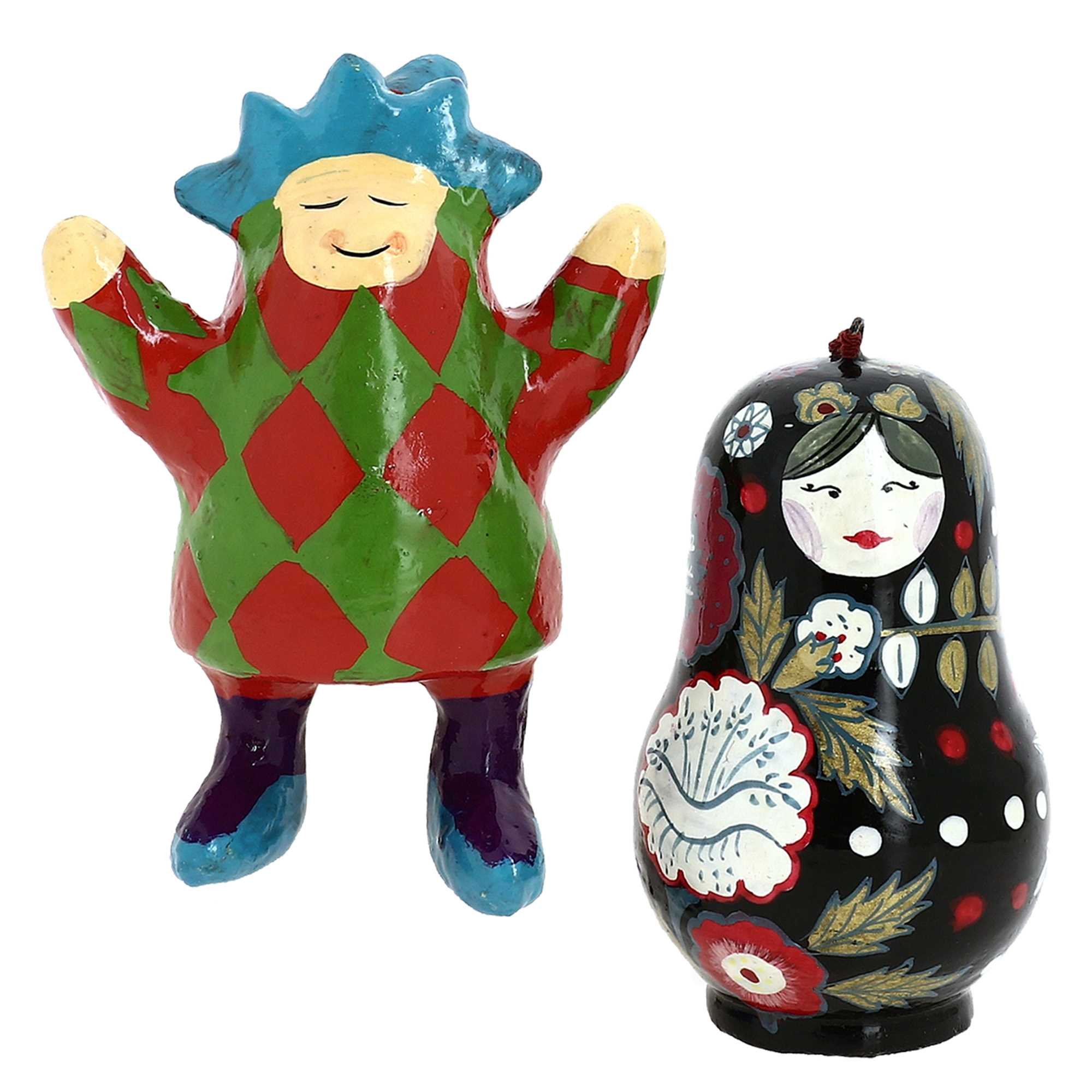 Snowman and Fairy Decor Paper Mache Diwali Ornaments