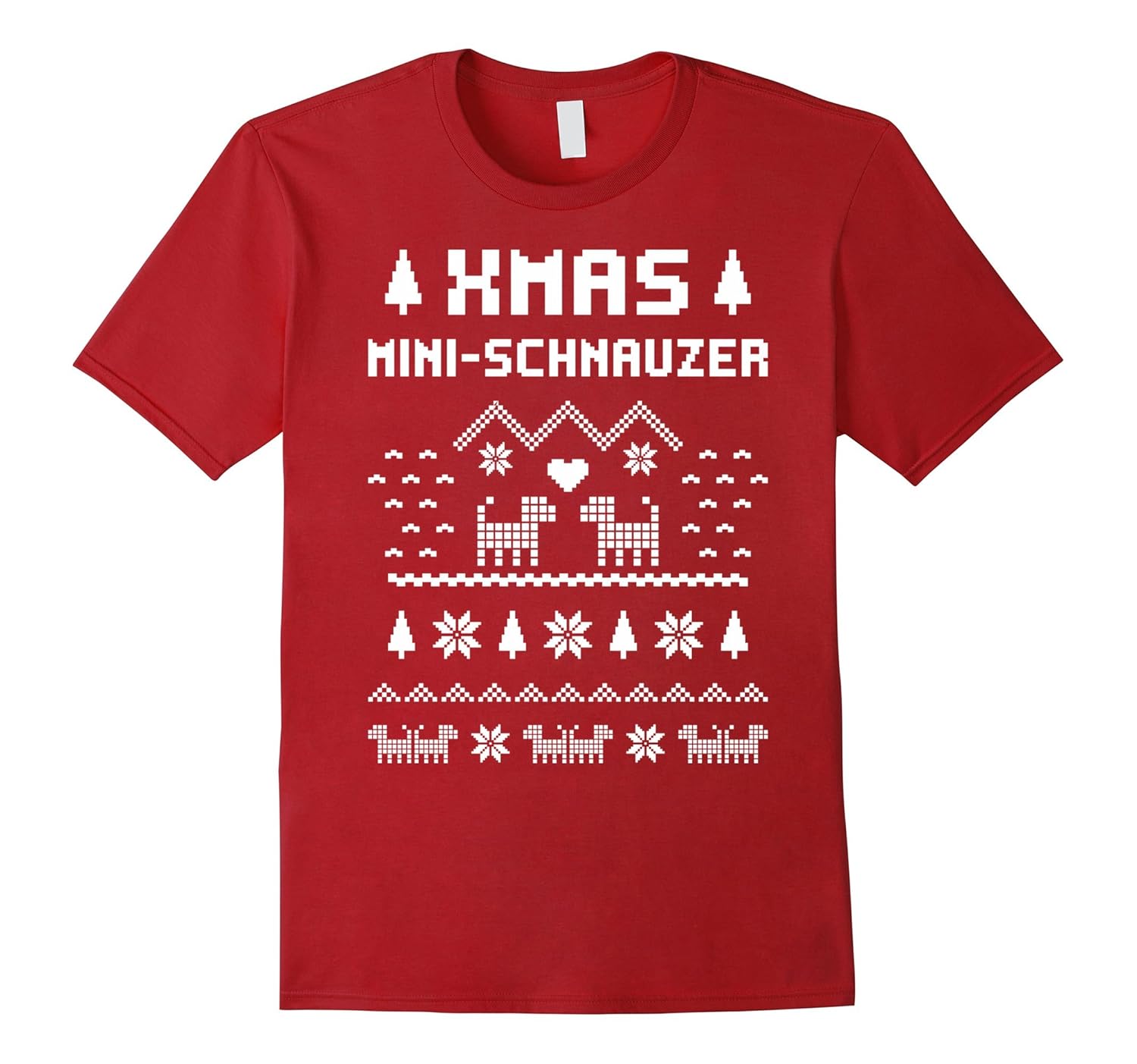 schnauzer christmas t shirt