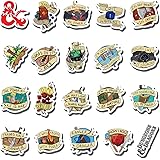 20 PCS Stickers Pack Dungeon Aesthetic and Vinyl Dragons Colorful Waterproof for Water Bottle Laptop Bumper Car Bike Luggage 