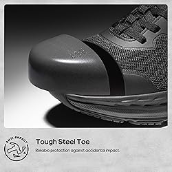 NORTIV 8 Steel Toe Shoes for Men Slip Resistant