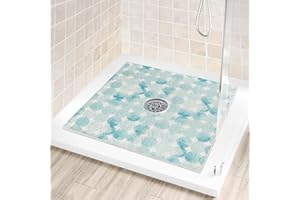 Mofonky Shower Mat Non Slip: 24 x 24 Inch Shower Mats for Inside Shower - Square Anti Slip Shower Matt for Elderly