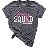 Breast Cancer Warrior Support Squad Shirt, Cancer Gifts For Women, Breast Cancer Warrior Shirt Women, Cancer Awareness Shirts, Motivational Shirt, Cancer Fighter Support Team Shirt