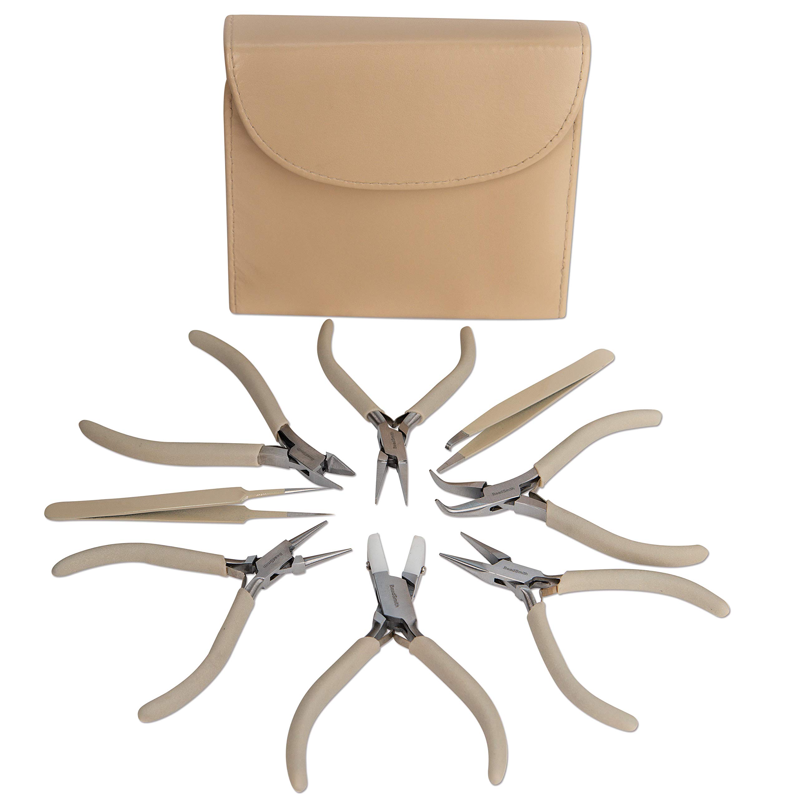Beadsmith Fashion Color Plier Set &, Clutch-desert Beige - PLFAS02