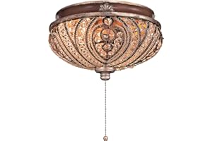 MINKA-AIRE K9500L 2-Light Kit 18 Total Watts, Belcaro Walnut