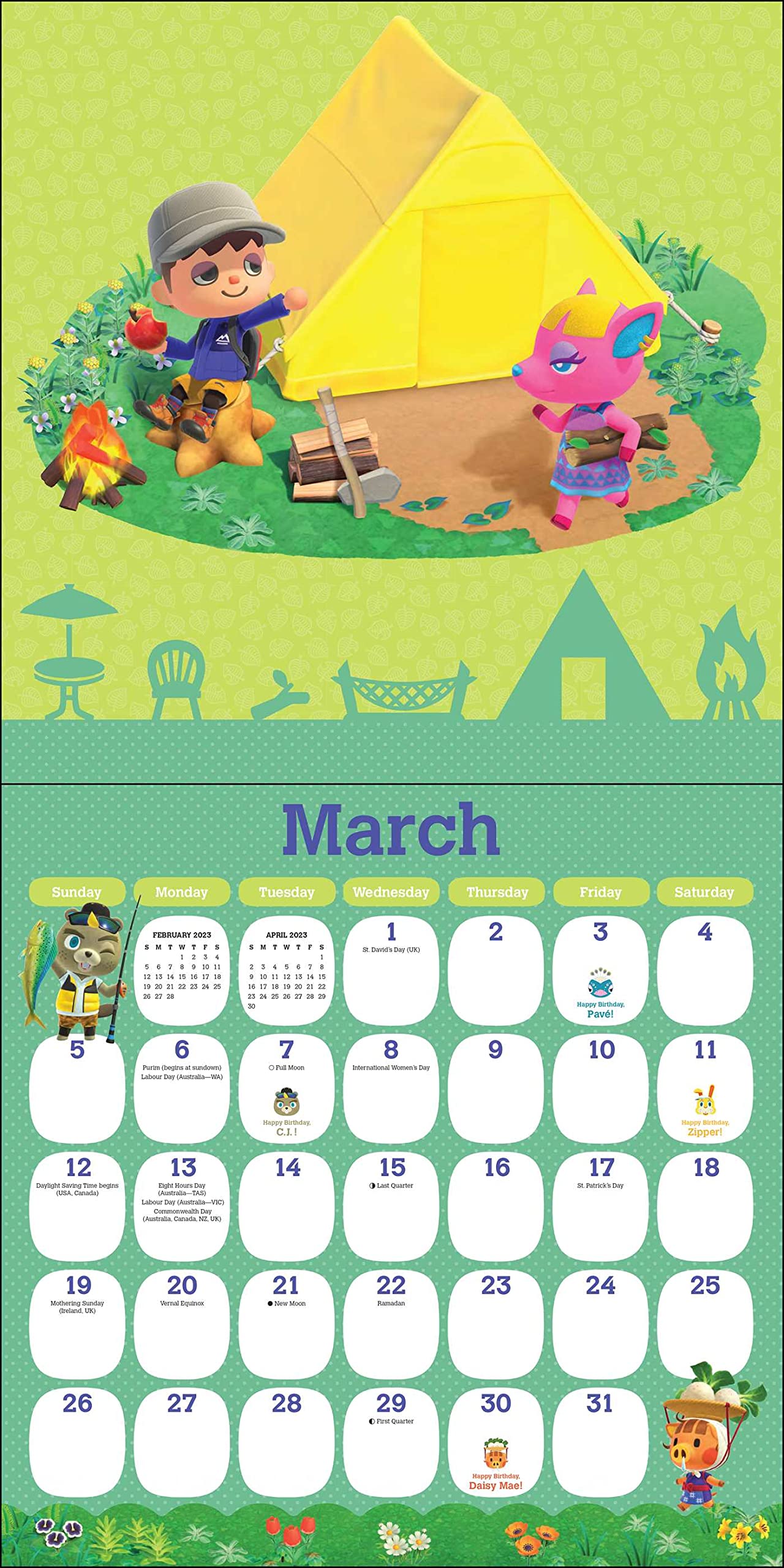 Calendrier 2023 Animal Crossing Amazon.com: Animal Crossing: New Horizons 2023 Wall Calendar:  0614234352752: Nintendo: Books