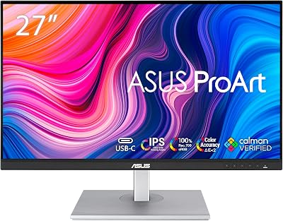 ASUS ProArt PA278CV 27 inch IPS WQHD USB-C Calman Verified Monitor