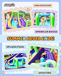 AirMyFun Water Slide InflatableBounce House for