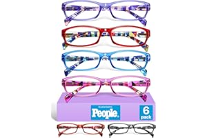 Gaoye Reading Glasses for Women, 6 pack Fashion Readers for Women Spring Hinge Eye Glasses, Blue Light Reading Glasses