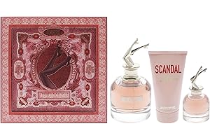 Jean Paul Gaultier Scandal 2.7oz EDP Spray, 0.20oz EDP Spray, 2.5oz Perfumed Body Lotion Women 3 Pc Gift Set