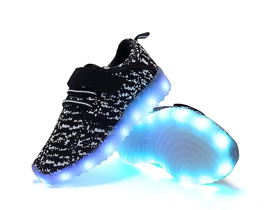 adituob Kinder LED Schuhe Damen Herren Leuchten Sportschuhe Unisex USB Lade Outdoor Leichtathletik Paare Schuhe