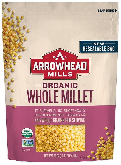 Arrowhead mills grain millet hulled org 28oz (074333476368)