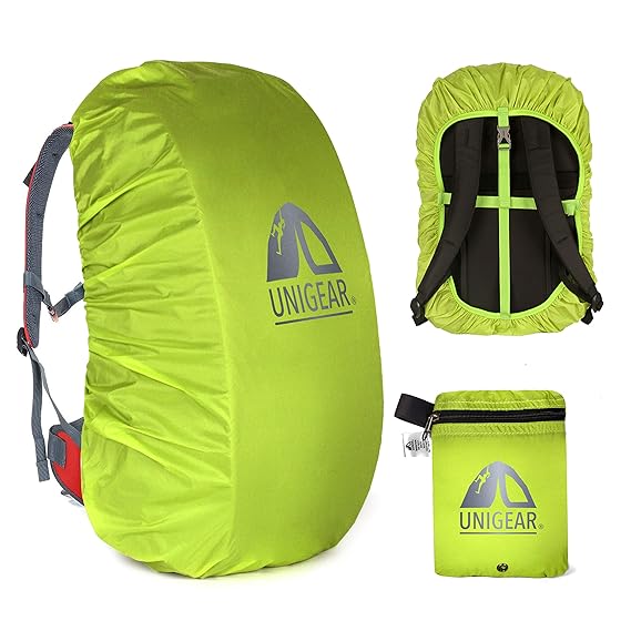 Unigear Regenschutz für Rucksäcke, Wasserdichte Regenhülle Rucksack Cover regenüberzug für Camping Wandern Backpack Schulranz