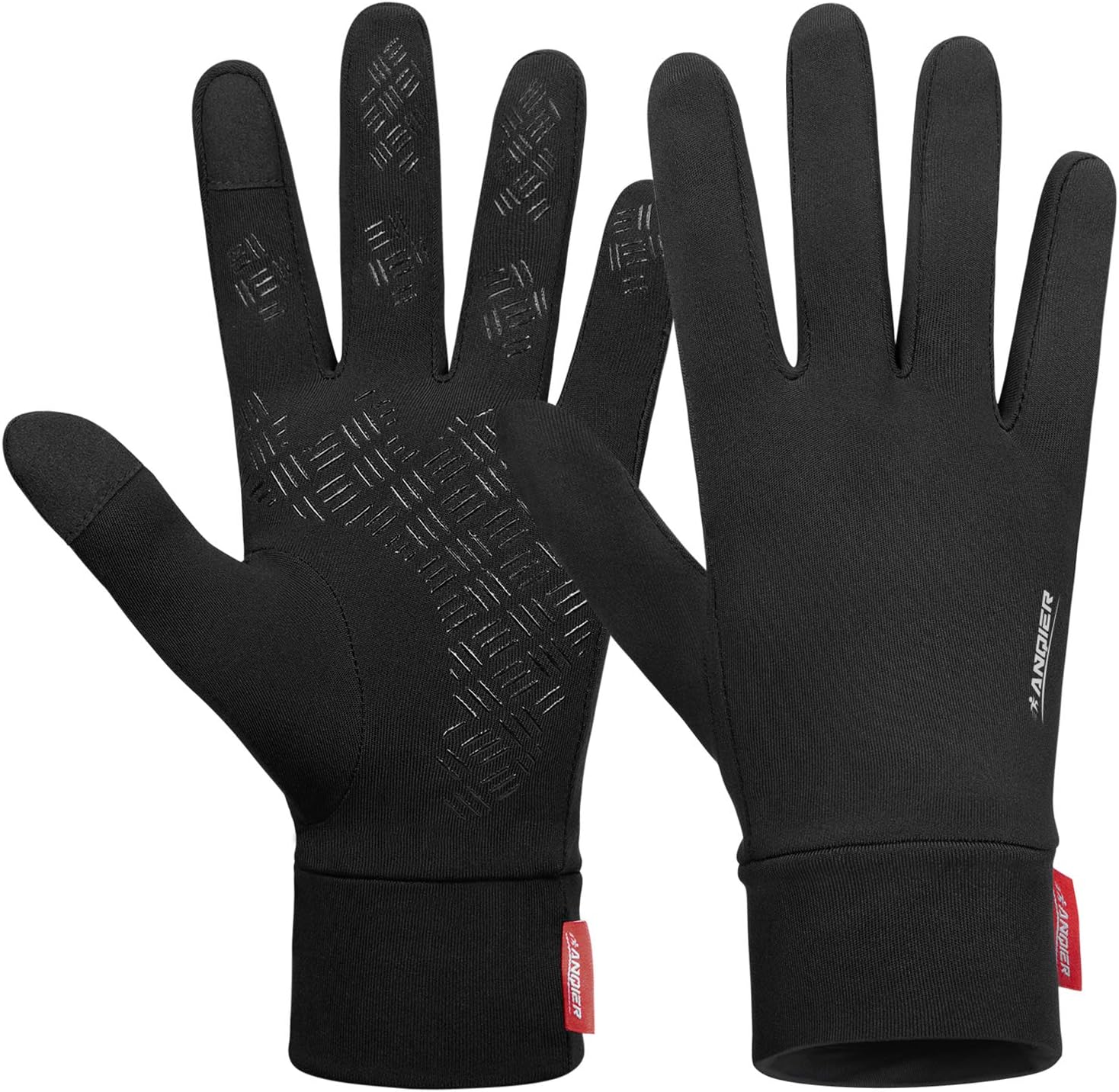 Lanyi Running Sports Gloves Compression Lightweight Windproof Anti-Slip Touchscreen Warm Liner Cycling Work Gloves Men Women