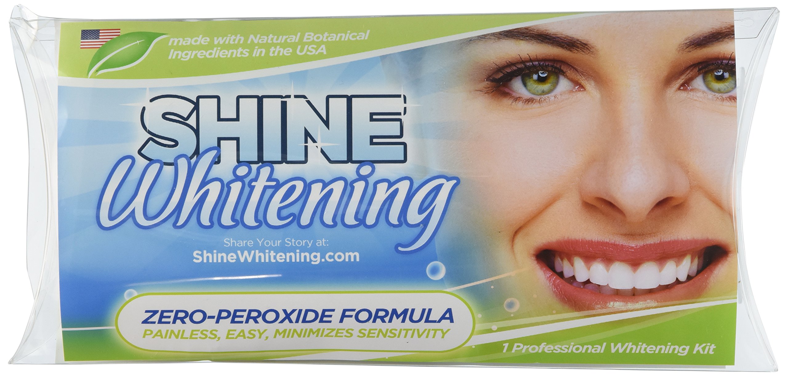 Shine whitening zero peroxide teeth whitening system