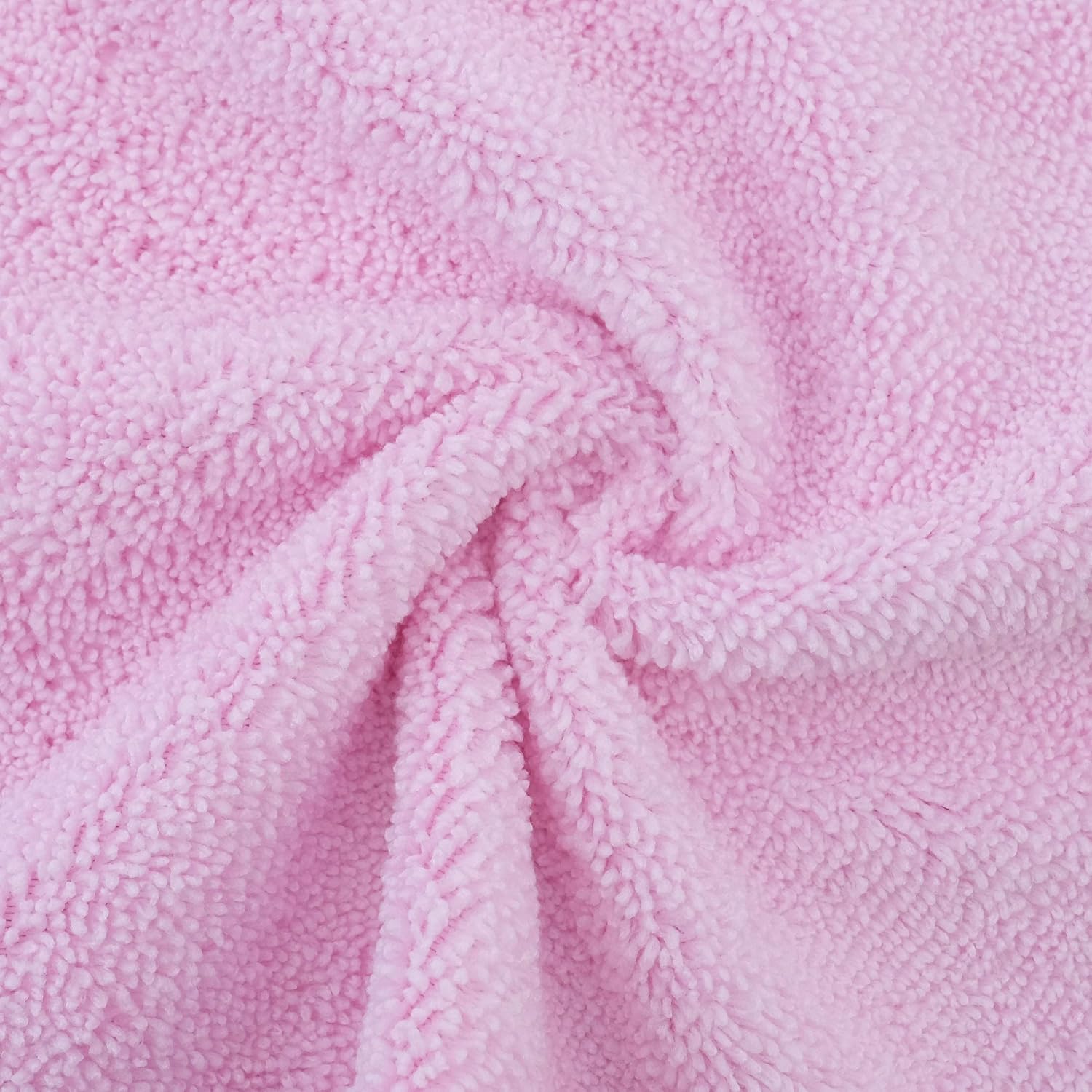 POLYTE Premium Hypoallergenic Gentle Microfibre Baby Washcloth, 25 x 25 cm, 6 Pack, Light Blue, Green, Pink - Image 5