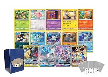 50 Pokemon Cards With 1 Pokemon Gx Guaranteed Comes In An Official Cmb Pokemon Card Holder Box