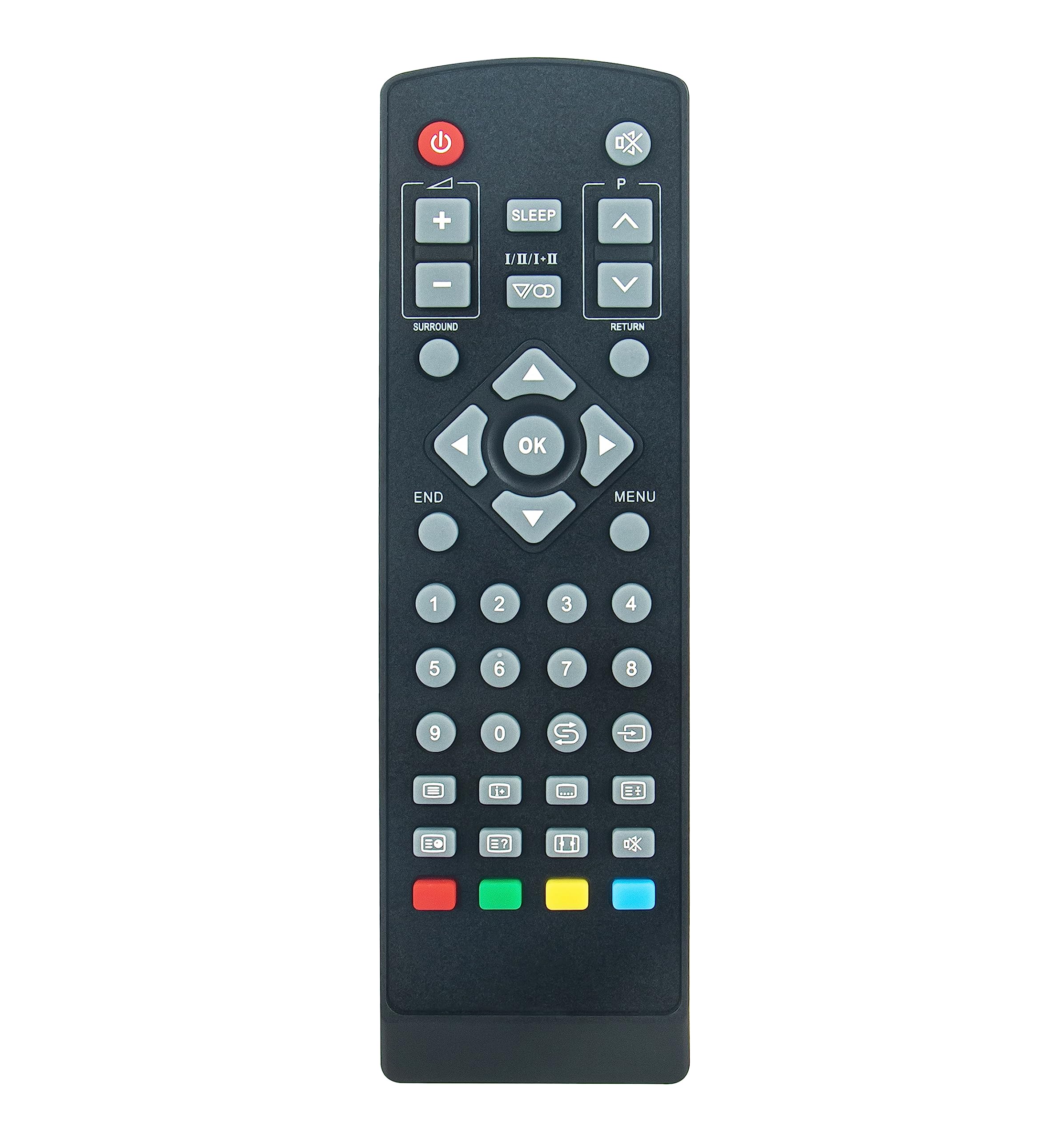 VINABTY Replacement Remote GA387WJSA Suits for Sharp LCD COLOUR TELEVISION LC-26P50E LC-32P50E LC-37P50E LC-32GA8E LC-32BV8E LC-37GA8E LC-37BV8E LC-32GA9E LC-37GA9E LC-26AF3X LC-32AF3X LC-37AF3X