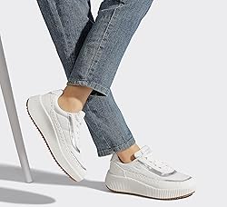 LUCKY STEP Women's Platform Sneakers Rhinestone