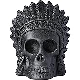 Deekec Screaming Aztec Death Whistle - Skull Retro Design - 126+ Decibels Extremely Loud Human Scream - Screaming Aztec War Whistle -Great Gift for Halloween