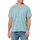 GUESS Mens Eco Short Sleeve Baron Textured Knit Shirt