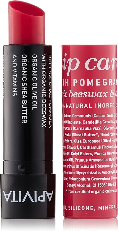 Apivita Lip Care Pomegranate 4.4g 0.15oz Protective Restorative Treatment