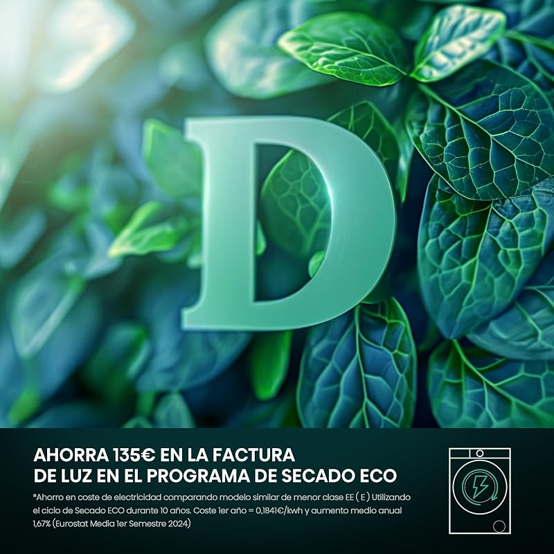 Hisense DHQE800BW2 - Secador de Roupa, 8Kg, Classe A++, 60cm Largura, 16 Programas, Secagem Automática, Secagem Rápida, Secagem Antirrugas, Bomba de Calor, Secagem Ion Refresh, Branco