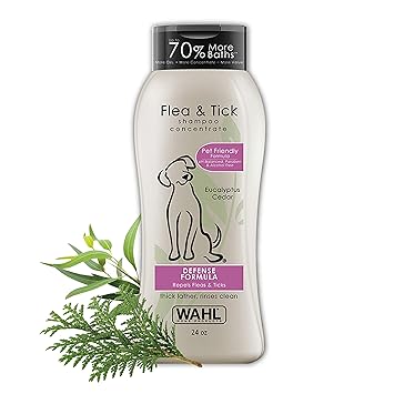 Wahl 820007 Flea and Tick Shampoo, Rosemary Mint 710ml /24oz
