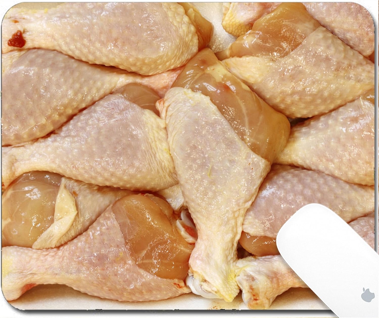 Luxlady Gaming Mousepad 9.25in X 7.25in Image: 25658009 Frozen Chicken Legs in a Packing