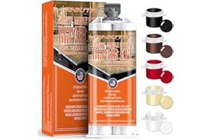 ANKITA Granite Countertop Repair Kit (Color Match), Marble Repair Kit, Quickly Fix Chips, Pits, Cracks, Scratches on Granite, Marble, Travertine, Corian and Other Stones - Quartz Countertop Repair Kit