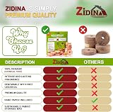 Zidina Moth Repellent Cedar Rings 50 x 100% Natural With Organic Cedar Oil view 6