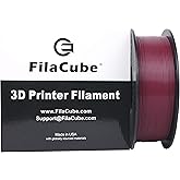 Maroon (Reddish Purple,Dark Brownish red,Burgundy) 1.75mm PLA 3D Printer Filament 1kg FilaCube PLA 2 Plastic PMS 7421C 7421 C AggieMaroon TAMU Aggie [Made in USA] Burgundy pla/Burgundy Filament