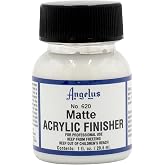 Angelus Matte Acrylic Finisher 1 fl oz &ndash; Flexible Clear Coat for Leather Shoes, Bags, Jackets &amp; Accessories, Matte Acrylic Sealer Varnish for Leather Craft &amp; Restoration. No. 620