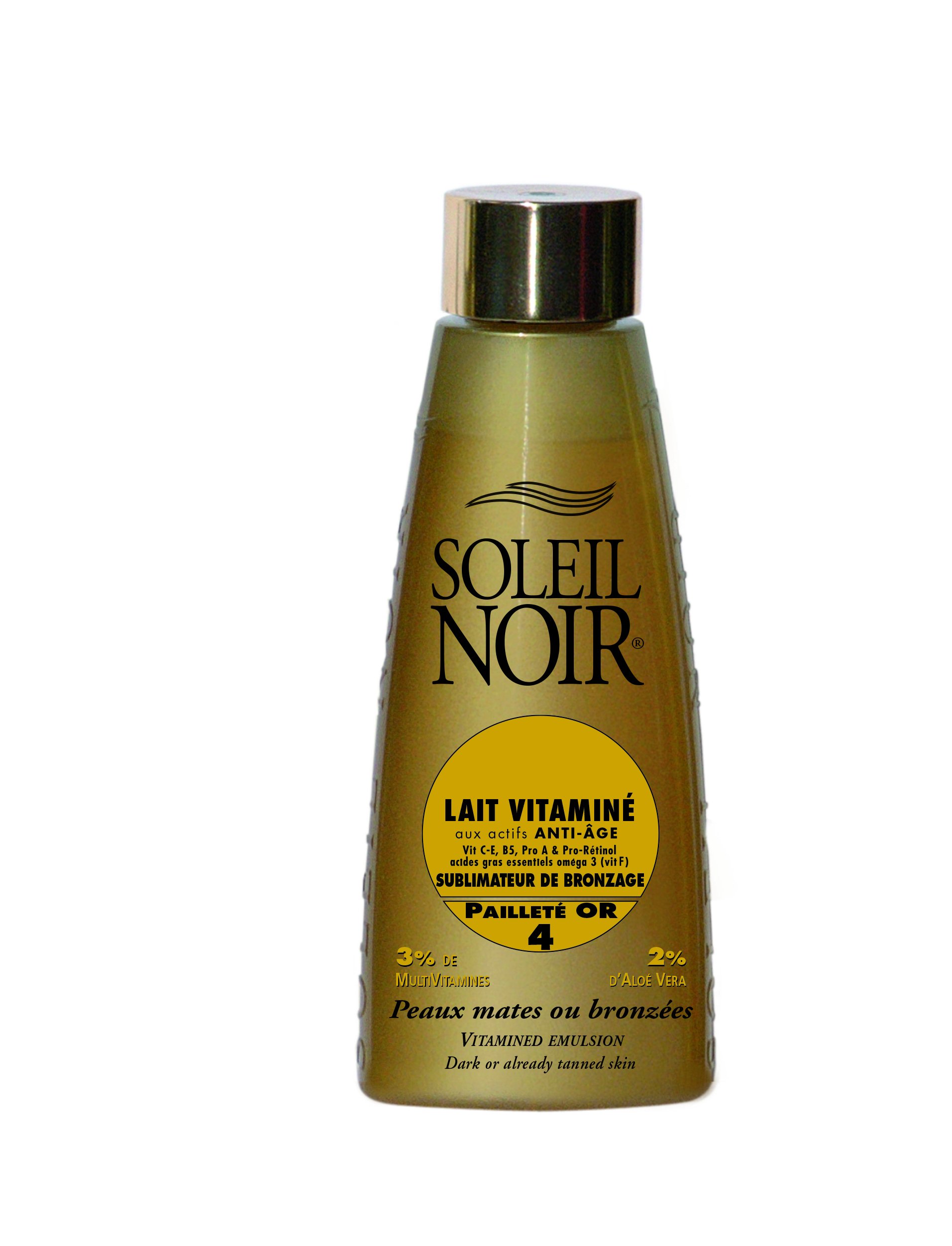 Soleil Noir Vitamined Emulsion Tan Enhancer Gold Glitter SPF 4 150ml