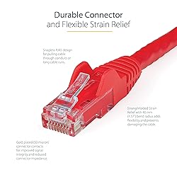 StarTech.com 10m CAT6 Ethernet Cable - Red CAT 6