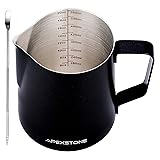 Apexstone 20 oz Black Espresso Steaming