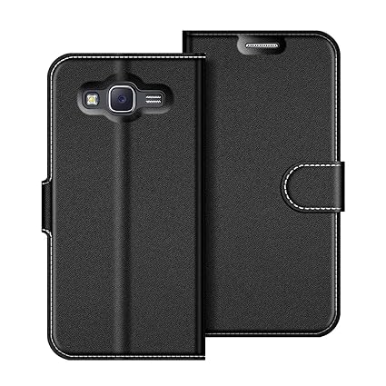 COODIO Samsung Galaxy J5 2015 Hülle Leder Lederhülle Ledertasche Wallet Handyhülle Tasche Schutzhülle mit Magnetverschluss/Ka