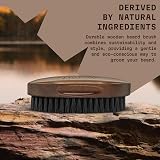 Striking Viking Boar Bristle Beard Brush 4.3 in Brown Anti-Static view 3