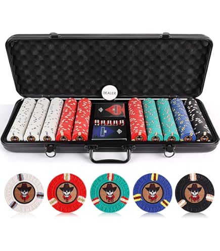 Amazon.com: Versa Games Poker Chips - Clay Poker Chips Set - 11.5g