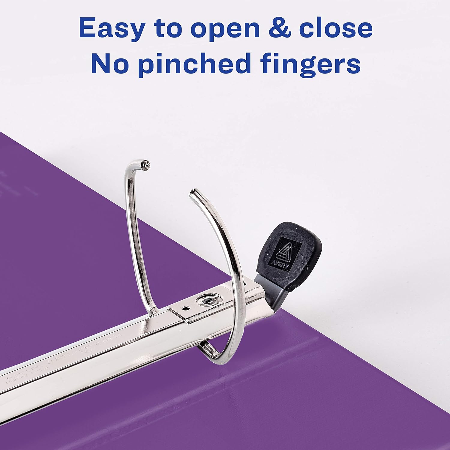 Avery Heavy Duty View 3 Ring Binder, 4" One Touch EZD Ring, Holds 8.5" x 11" Paper, 1 Purple Binder (79813) : Office Products