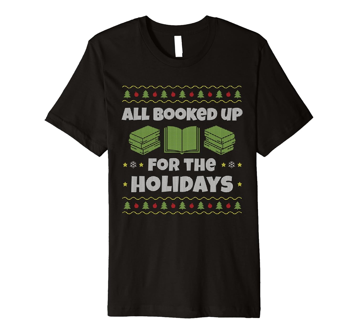 Librarian Ugly Christmas sweater style T Shirt-ANZ