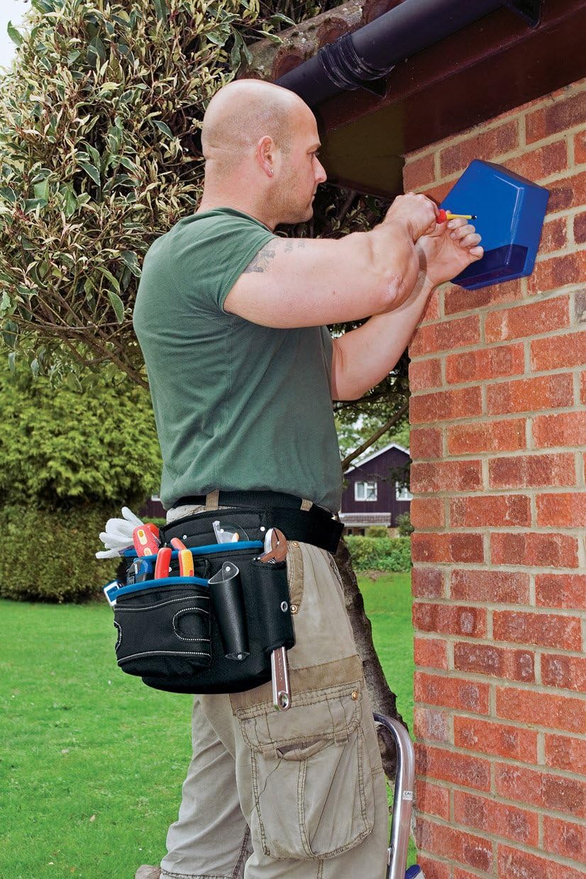 Draper Expert 02985 Heavy-Duty Double Tool Pouch,Blue,black, Black, Blue - Image 4