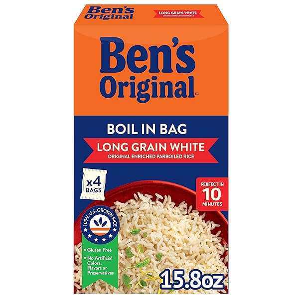BEN’S ORIGINAL ENRICHED PARBOILED LONG GRAIN WHITE RICE,...