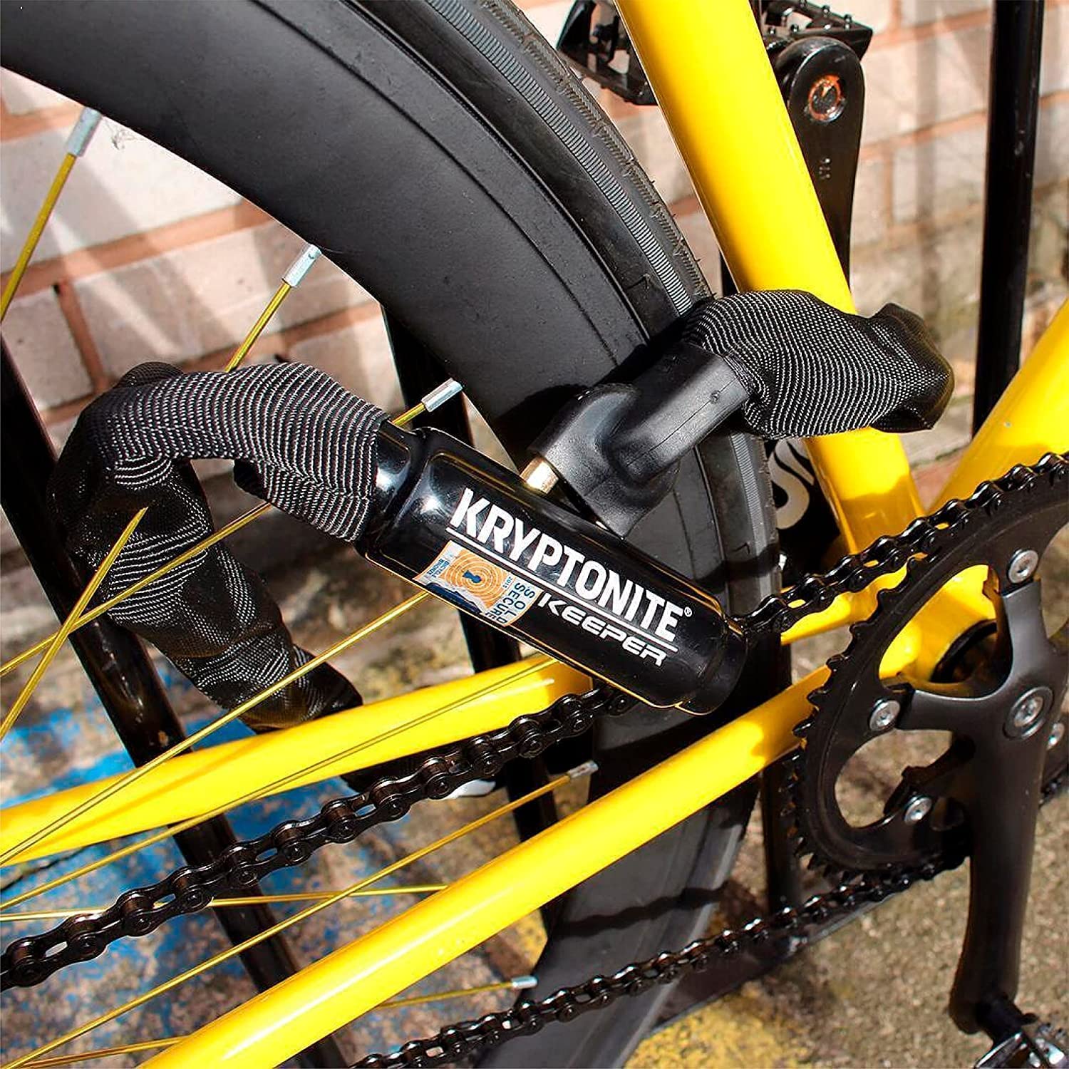 Kryptonite Bügelschloss Keeper 785 Kette ,Rot 6