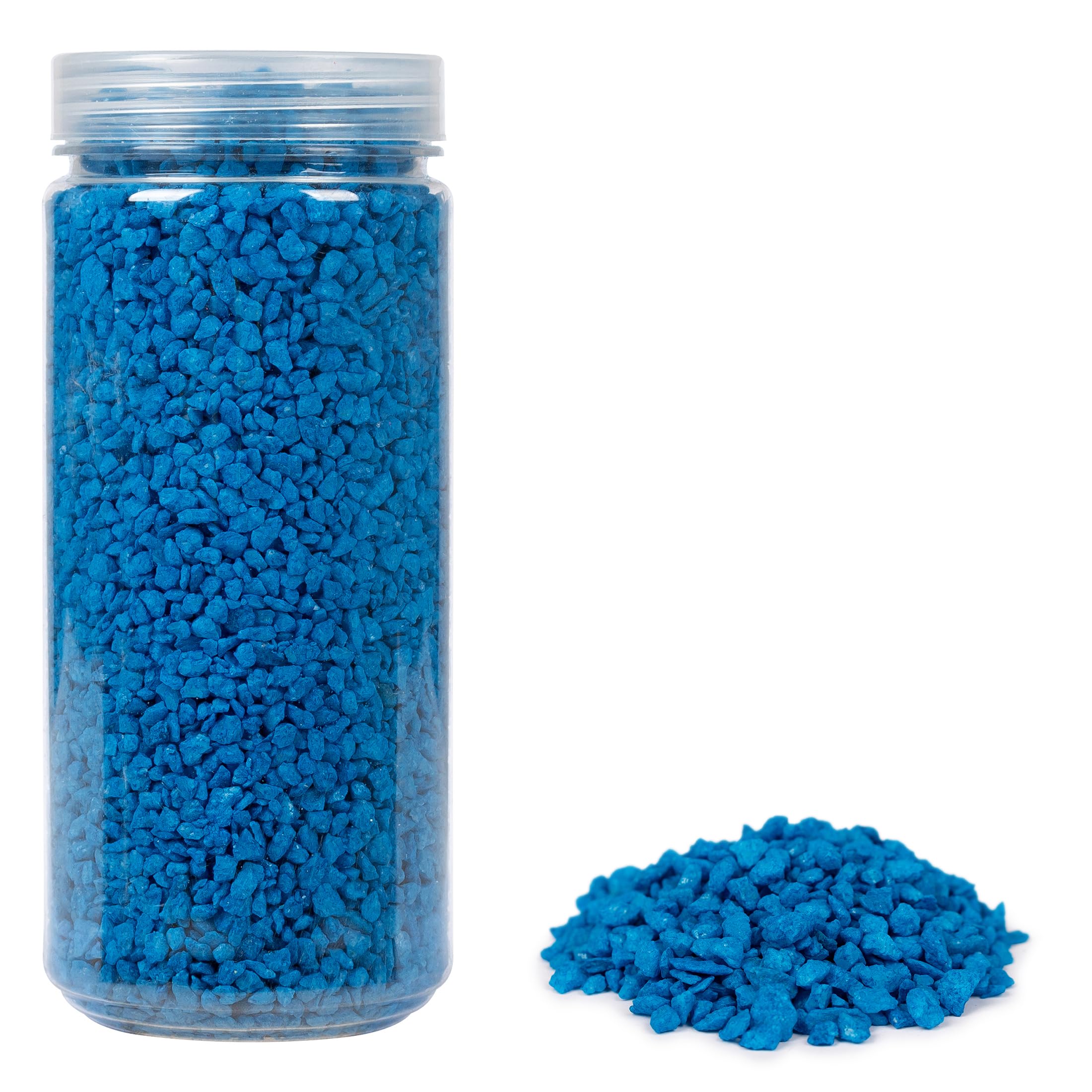 Heku 30332-18: Blue Decorative Granules, 750 g, in Resealable Tin
