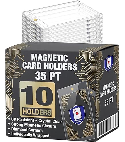 Amazon.com: Magnetic Card Holders for Trading Cards | 35pt 30