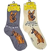 Foozys Unisex Crew Socks | Canine/Dog Collection | German Shepherd
