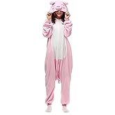 Kdemeng Adult Onesie Pajamas for Women Unisex Halloween Christmas Party Costumes Cosplay Sleepwear