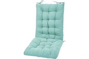 POMIU Rocking Chair Cushion Chair Cushions Chair Pad Chair Pads Sets Indoor Back Seat Cushion Office Chair Desk Chair Dining Chairs Home Kitchen Chair Room (Aqua Blue)