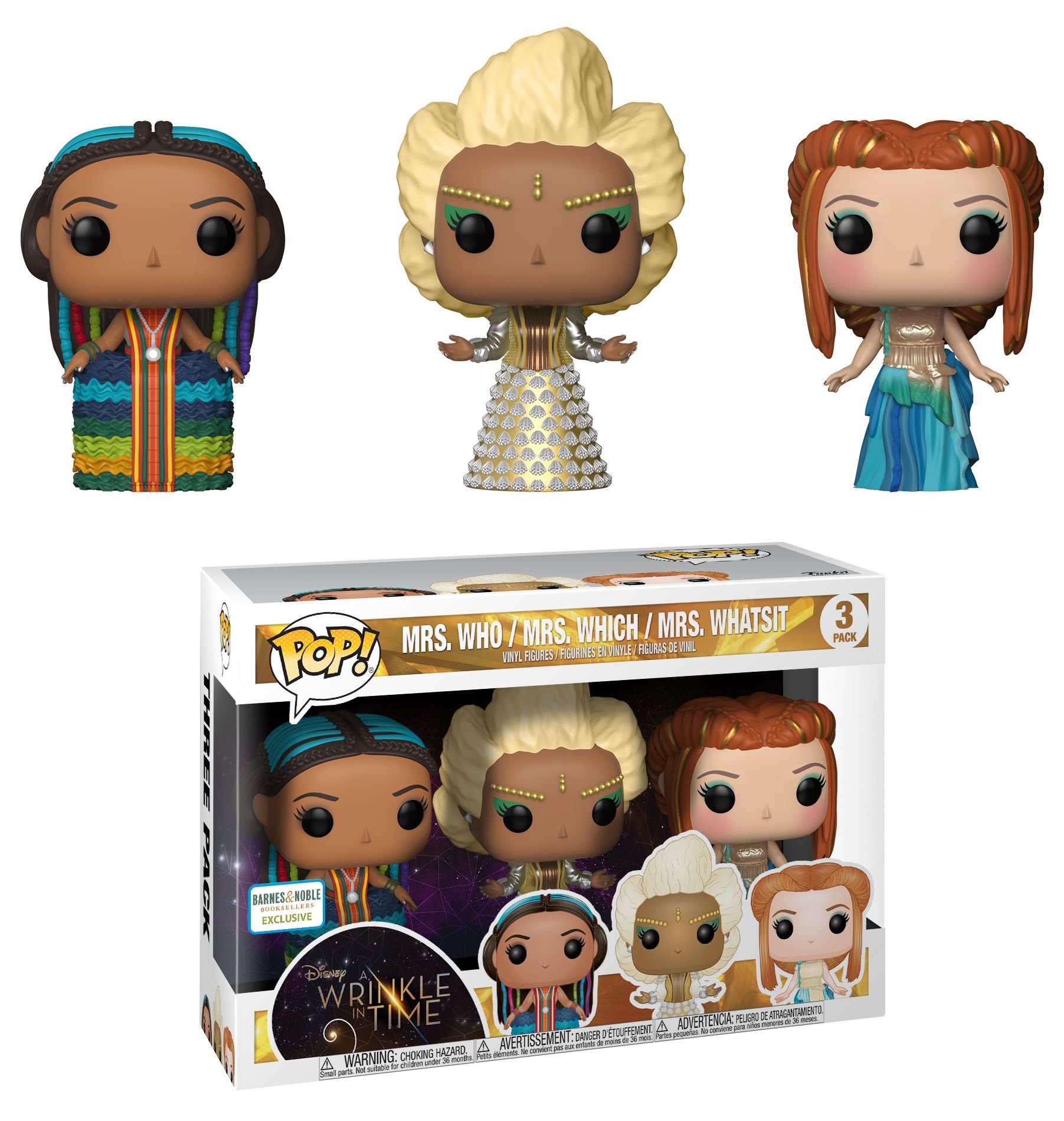 Funko POP! Vinyl 3-Pack: Disney: A Wrinkle In Time: The 3 Mrs. (Exc) (cc)