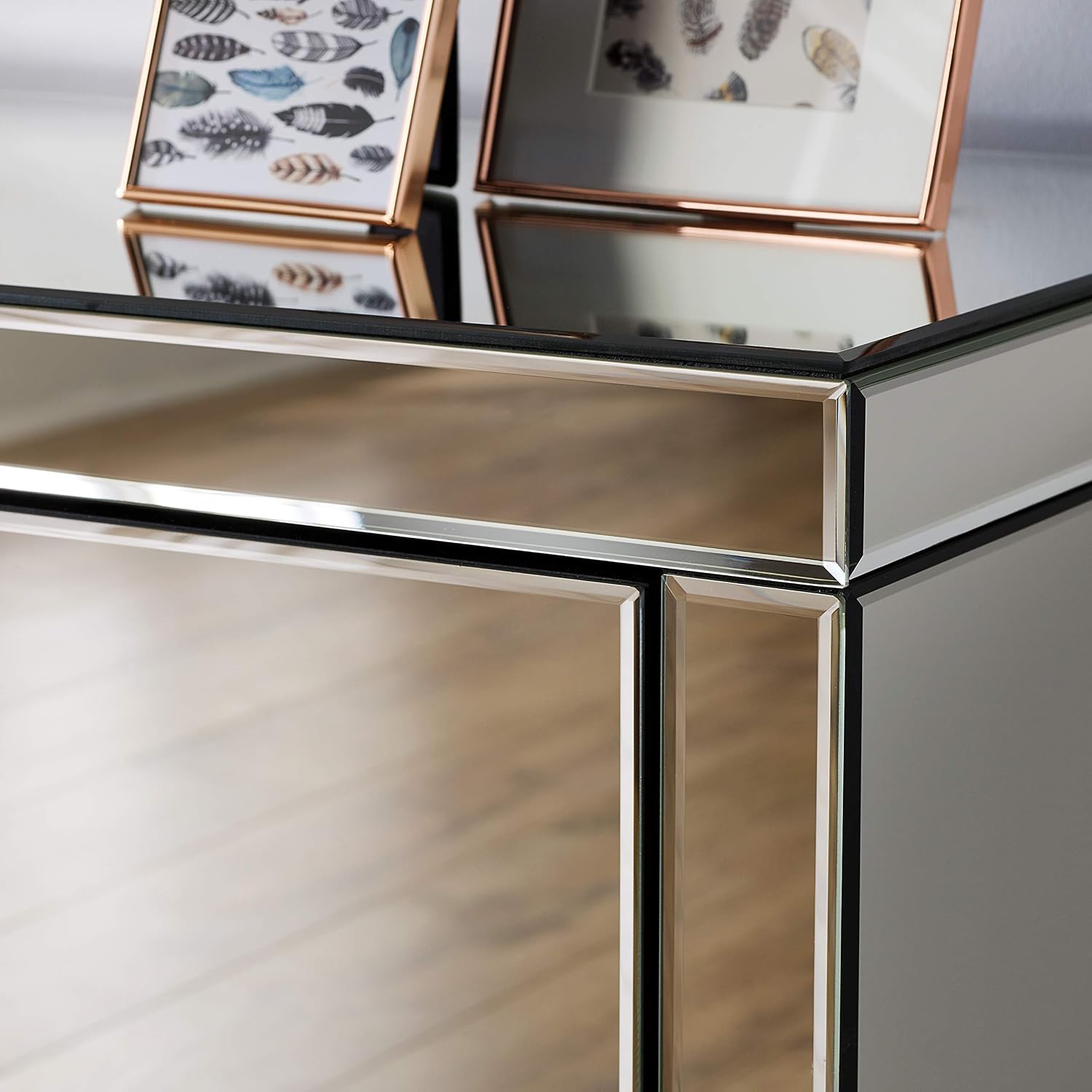 Birlea SEVILLE 2 DRAWER BEDSIDE, Silver - Image 5